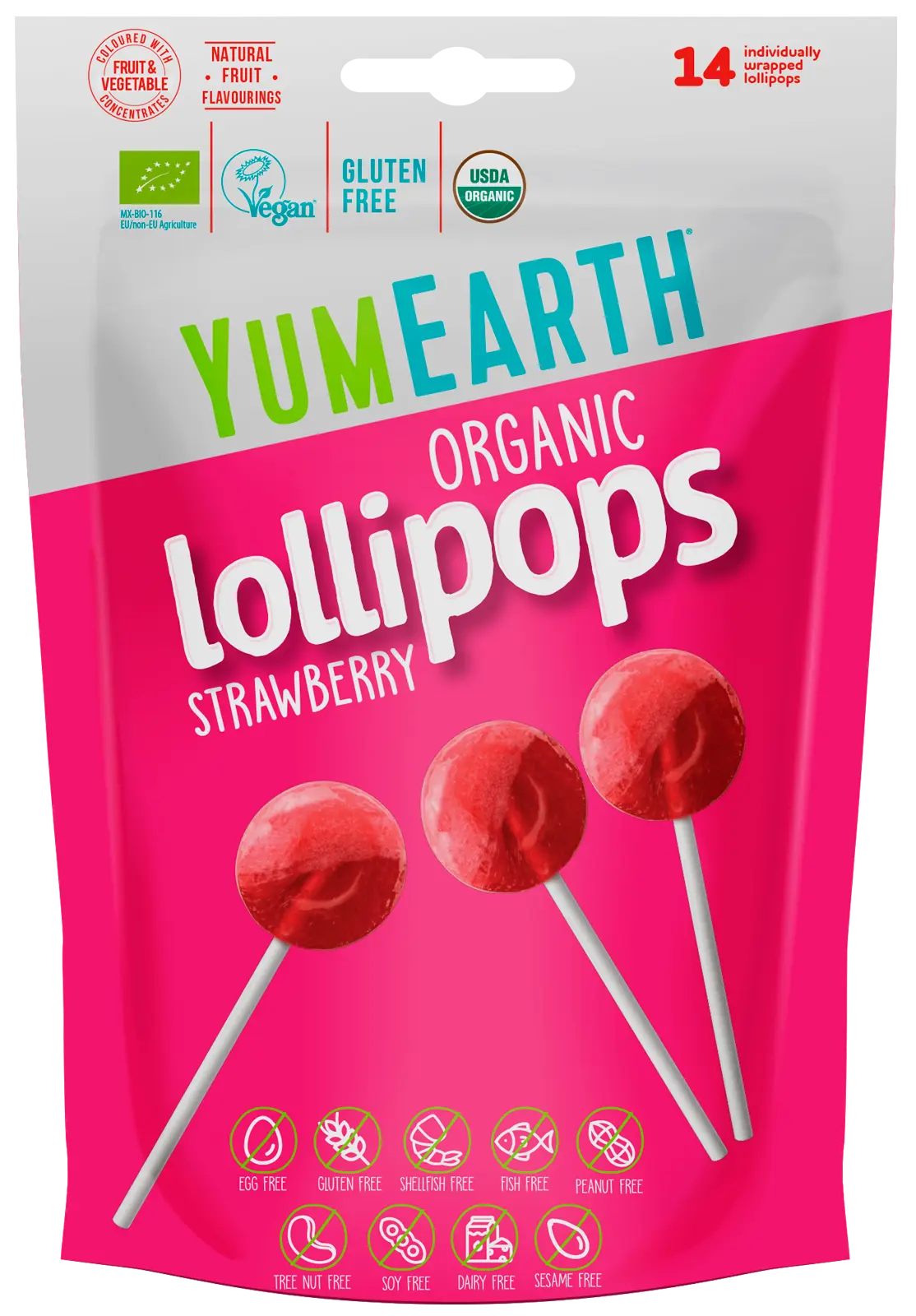 Strawberry Lollipops